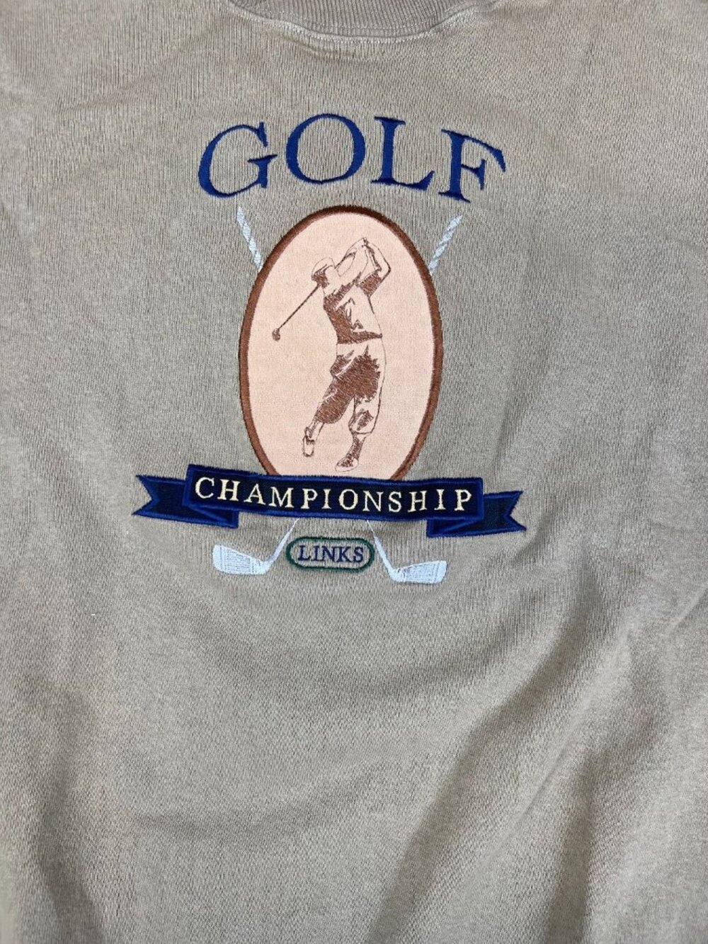 Vintage Briar Creek Men XL Brown Golf Championship Crewneck Sweatshirt - Picture 4 of 7
